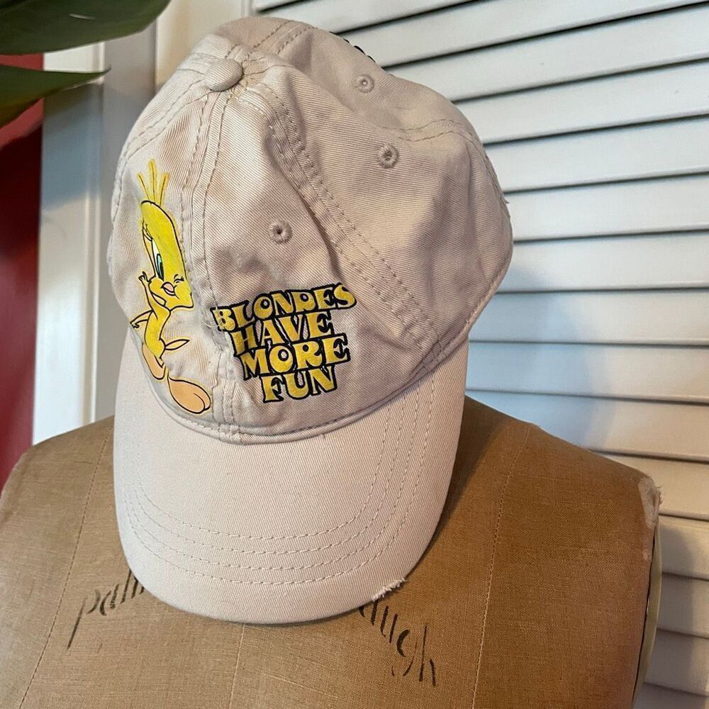 VINTAGE LOONEY TUNES | blondes have more fun tweety bird baseball hat